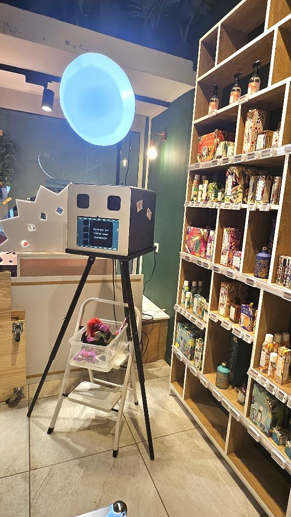 5 ans La Fine Epicerie - Installation photobooth en boutique